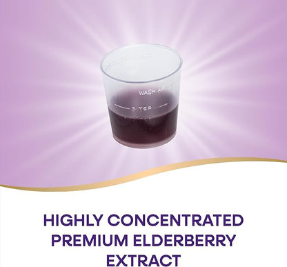 Nature’s Way Sambucus Elderberry Traditional Immune Syrup, Highly Concentrated Black Elderberry Extract, Traditional Immune Support*, Delicious Berry Flavored, 8 Fl Oz (Packaging May Vary)