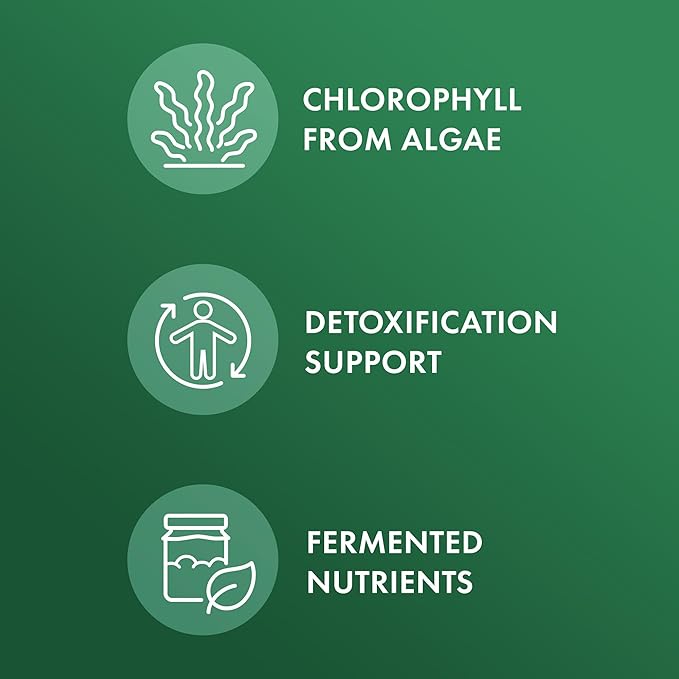 Dr. Mercola Fermented Chlorella with Chlorophyll Powder, 3.96 Oz. (112.5 g), 45 Servings, Supports Cellular Energy and Immune Function, Non-GMO, NSF Contents Certified