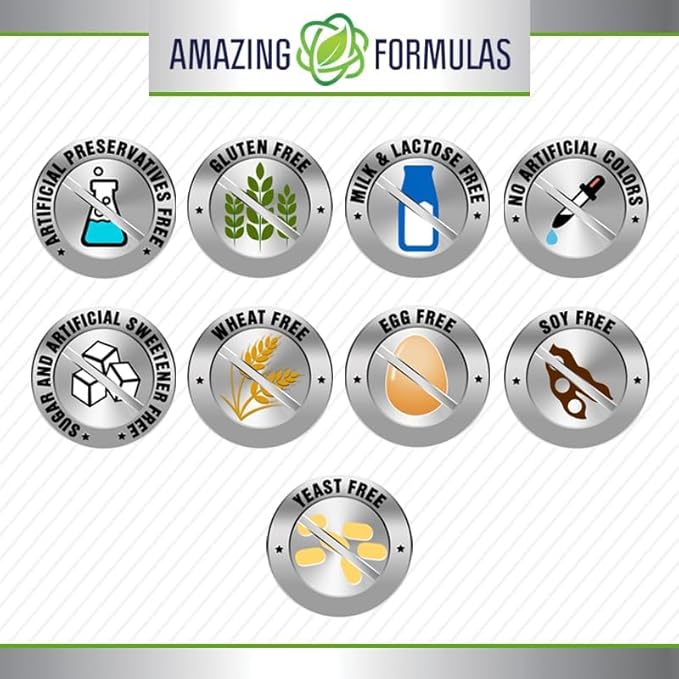 Amazing Formulas Glucosamine Sulfate 1000 mg Capsules Supplement | Non-GMO | Gluten Free | Made in USA (3 Pack | 120 Count)