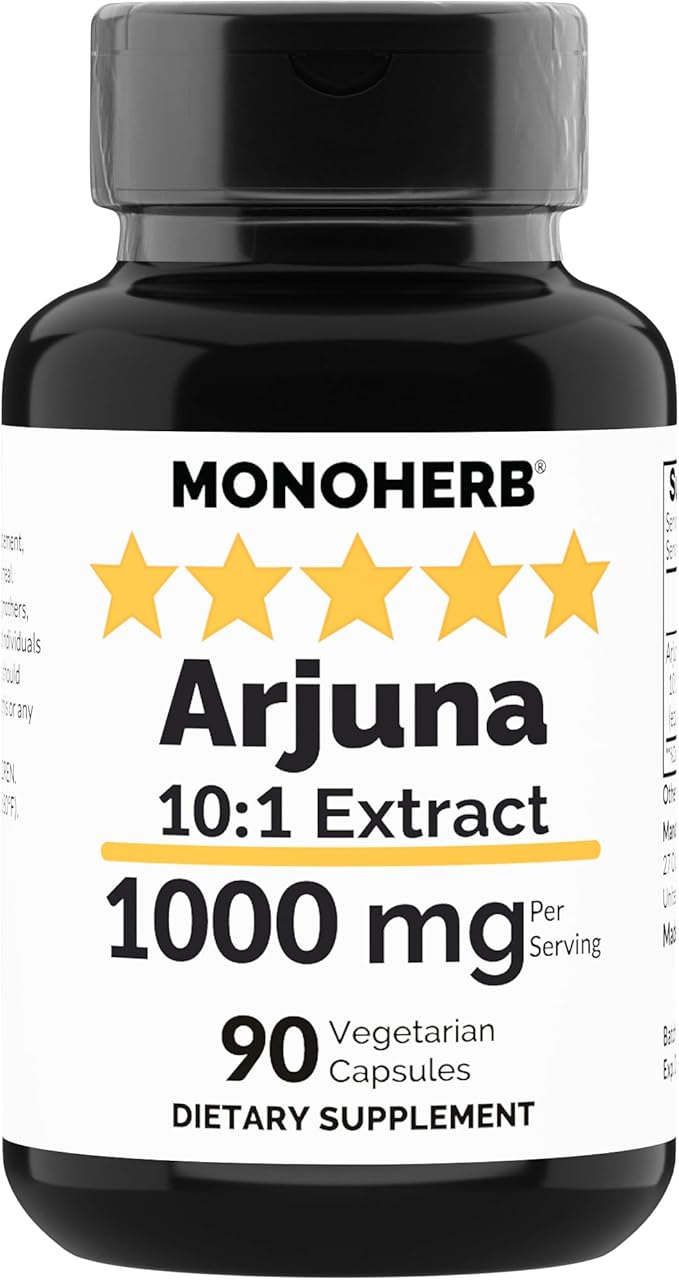 Arjuna Extract 1000 mg - 90 Vegetarian Capsules