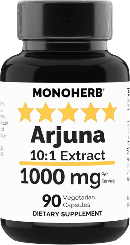 Arjuna Extract 1000 mg - 90 Vegetarian Capsules