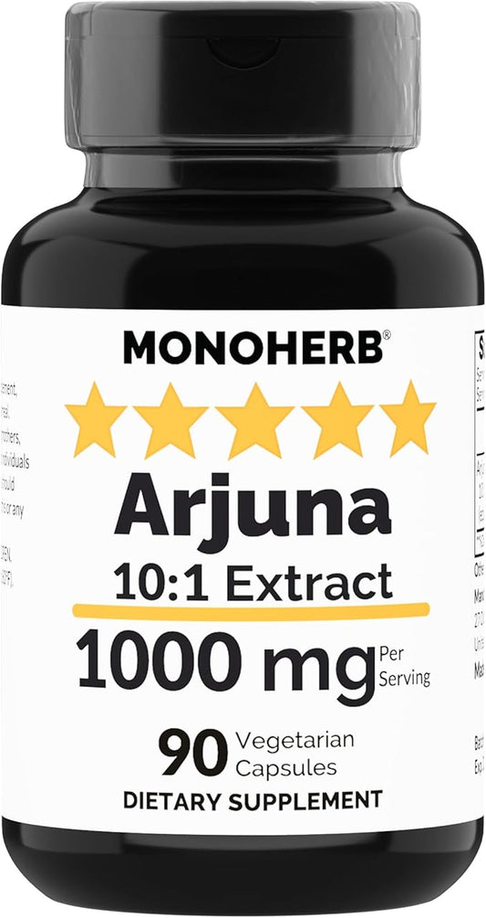 Arjuna Extract 1000 mg - 90 Vegetarian Capsules