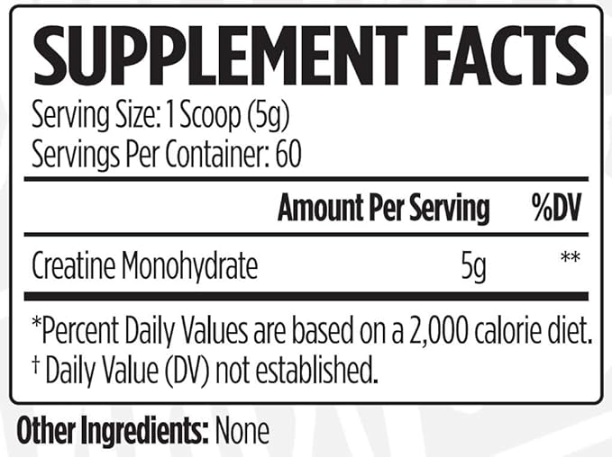 VMI Sports Creatine Monohydrate Unflavored Powder Muscle Mass – Strength – Size – Power | 5 Grams per Serving (300 Grams)