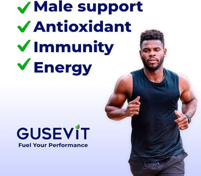 35-in-1 Men's Multivitamins for Immune Support, Stamina & Energy Boost | Men's Health Supplement with Vitamins & Antioxidants | VIT C, B-Complex, Zinc, Spirulina & More | 120 Count