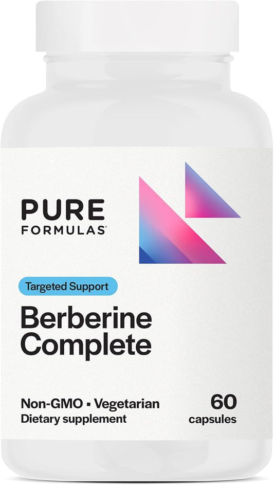 PureFormulas Berberine Complete | Enhanced Absorption Berberine Supplement 500mg 60 Vegetarian Capsules