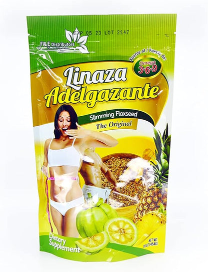 Linaza Adelgazante - Slimming Flaxseed by Farcom / Powder / 16oz - 454gr