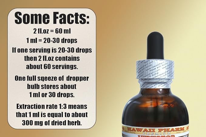 HawaiiPharm California Poppy Alcohol-Free Liquid Extract, Nervous System Calming and Support. Glycerite 2 fl.oz