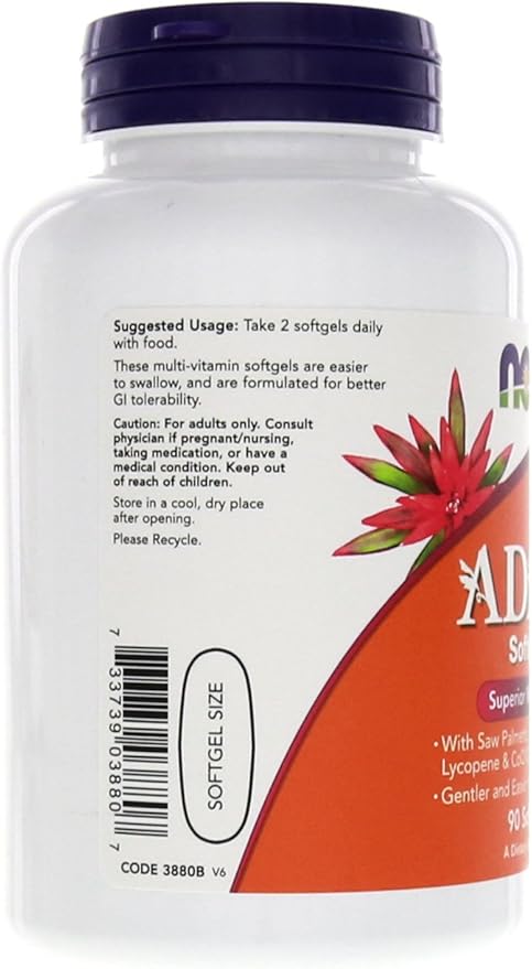 Adamâ„¢ Men's Multiple Vitamin 90 Softgels (Pack of 2)