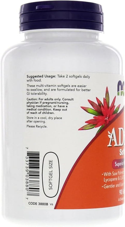 Adamâ„¢ Men's Multiple Vitamin 90 Softgels (Pack of 2)