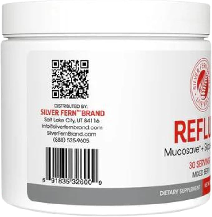 Reflux Digestive Supplement - Peach Mango Flavor - Each Tub = 30 Scoops = 30 Servings - Mucosal Support for Acid Issues - with Mucosave FG and Slippery Elm Bark (2 Tubs)