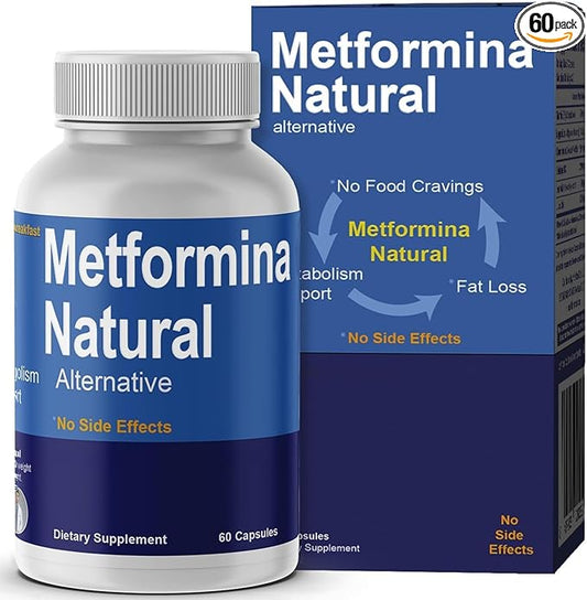 METFORMINA Natural - Weight Loss Aid - Metabolism Support - Dr Salomon (60 Capsules)