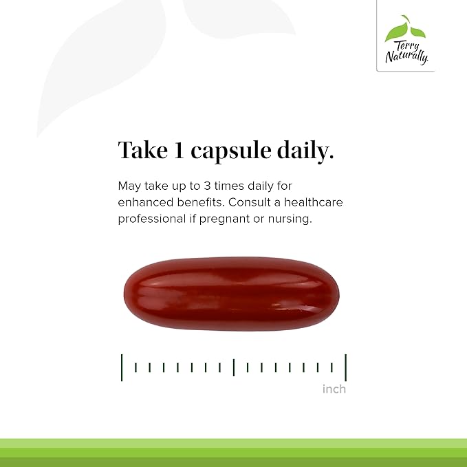 Terry Naturally Clinical OPC Extra Strength - Cardiovascular Health & Focus Support - Supplement with Grape Seed Extract - Immune Support Supplement - 60 Softgels