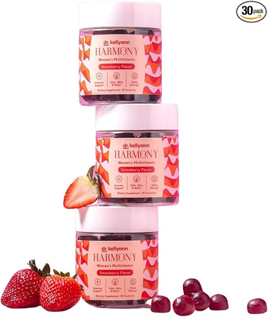 Dr. Kellyann Daily Divine Gummies – Women’s Everyday Multivitamin, Non-GMO, Supports Energy, Skin & Immunity