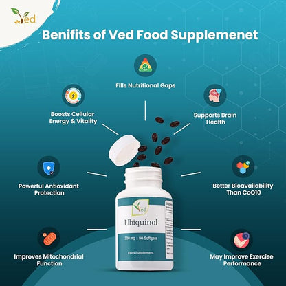 Ubiquinol 300mg, 90 Softgels, Enhanced Bioactivity CoQ10