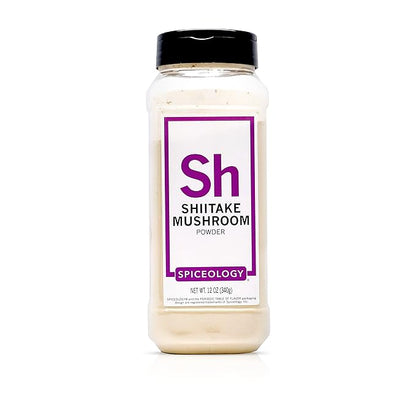 Spiceology - Shiitake Mushroom Powder - Mushroom Powder For Cooking - Dried Ground Shiitake Mushrooms - Umami Seasonings - Spices and Seasonings - 12 oz