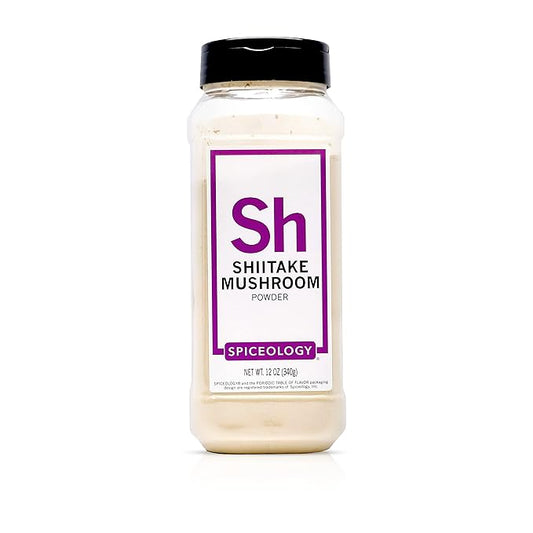 Spiceology - Shiitake Mushroom Powder - Mushroom Powder For Cooking - Dried Ground Shiitake Mushrooms - Umami Seasonings - Spices and Seasonings - 12 oz