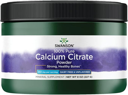 Swanson 100% Pure Calcium Citrate PWD 8 OZ