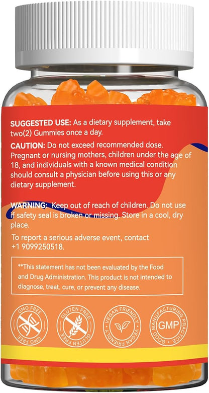 2 Pack Omega 3 Gummies Supplement 1000mg, High Absorption DHA & EPA, Heart, Brain & Joint Support, Extra Strength Fish Oil Omega 3 Gummies Vitamins, 120 Count