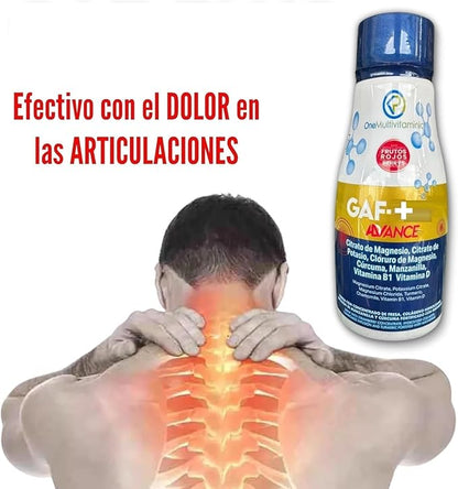 Gaf + Formula avanzada - Multivitamin, 10.14 Fl Oz, 300ML, Red Fruit Flavor