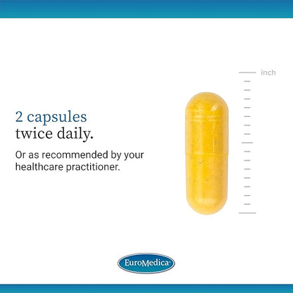 Euromedica Nerve Complex - Herbal Supplement with Bioactive Vitamin B12 - Circulation & Nerve Health Support Supplement - Vegan Capsules with Boswellia Serrata - 60 Capsules, 2 Pack (120 Capsules)