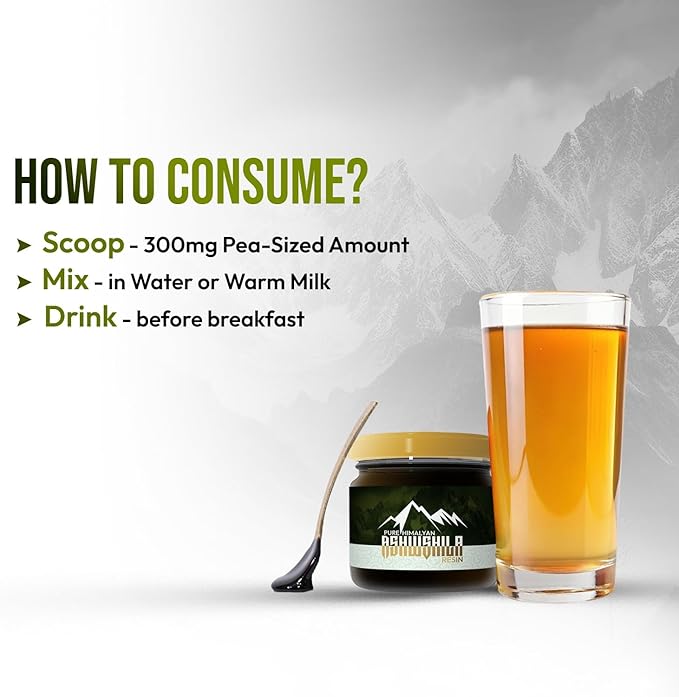 Shilajit Himalayan Pure Organic Resin Supplement for Men & Women with Ashwagandha, Natural Gold Grade for Energy & Immunity with 85+ Trace Minerals & Fulvic Acid | 25g, 83 Servings, 12 Weeks Supply.