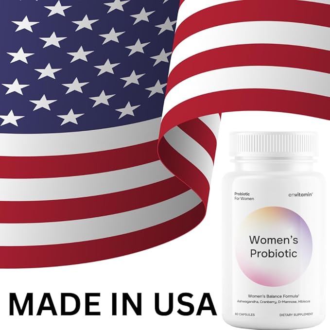 Probiotic for Women Balance Formula with Ashwagandha, Cranberry, Black Cohosh, D-Mannose, Hibiscus, & Dandelion - Support Your Microbiome
