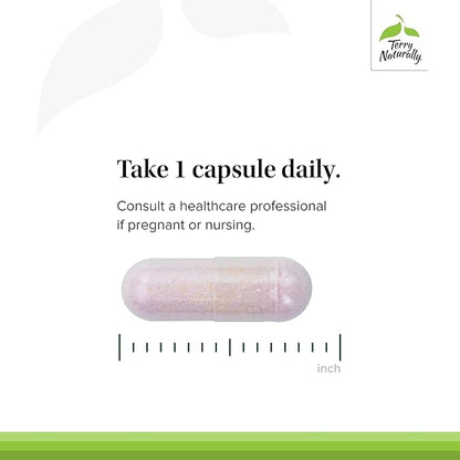 Terry Naturally BioActive Vitamin B - Aid Heart Health with Bioactive B Vitamins - Supplement with Folate & Calcium - B Complex Vitamin to Aid Nervous System Function - 60 Capsules