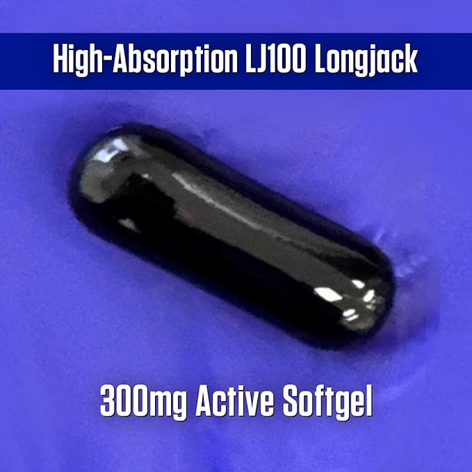 Omega-Man 300mg LJ100 – Elevates Free Testosterone with Enhanced Absorption - 30 Softgels