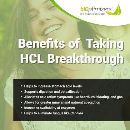 BiOptimizers - P3-OM (60 Capsules) and HCL Breakthrough (90 Capsules) Supplement Bundle