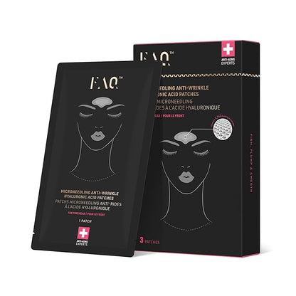 FAQ Hyaluronic Acid Patches For Forehead - Forehead Patches - Travel -friendly Skin Care - 3 pcs.