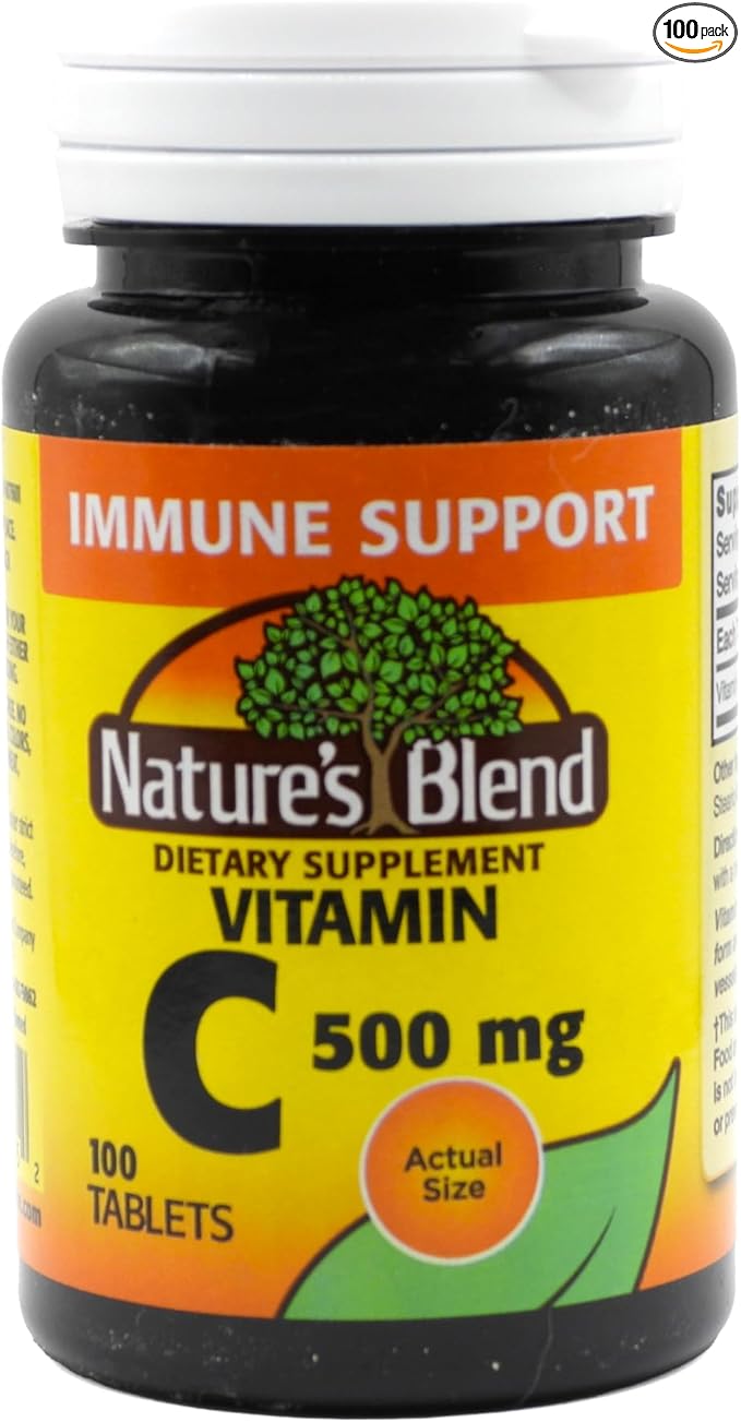 Nature's Blend Vitamin C 500 mg 100 Tablets