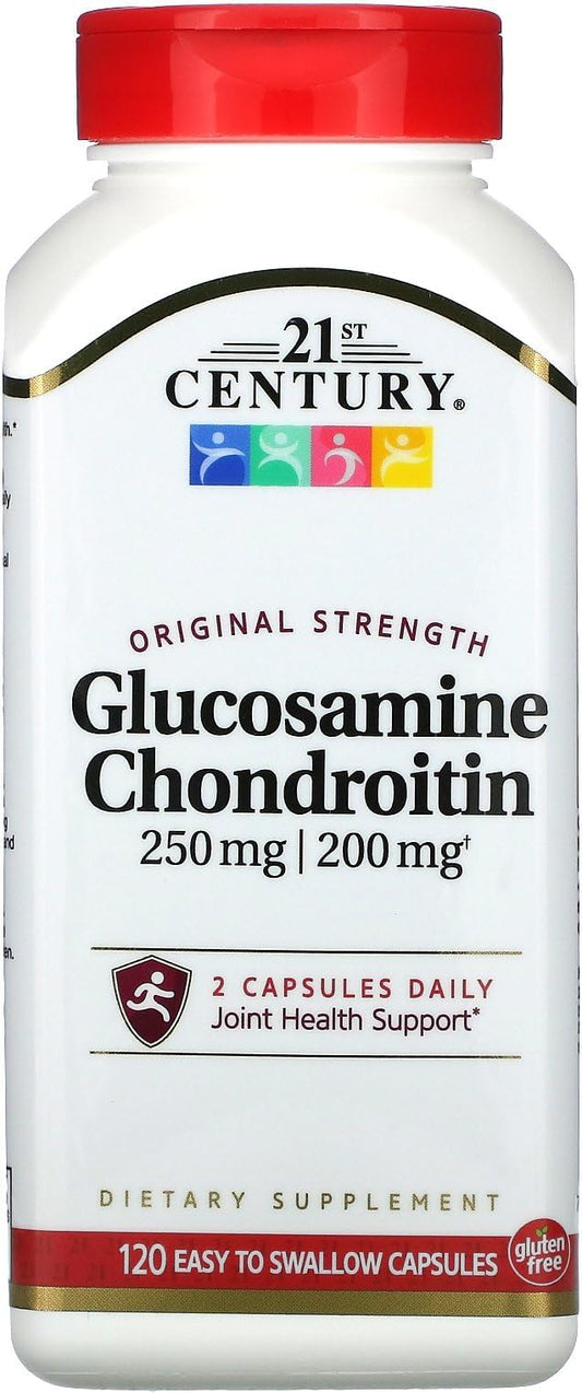 21st Century Glucosamine 250 mg and Chondroitin 200 mg Capsules, 120 Count