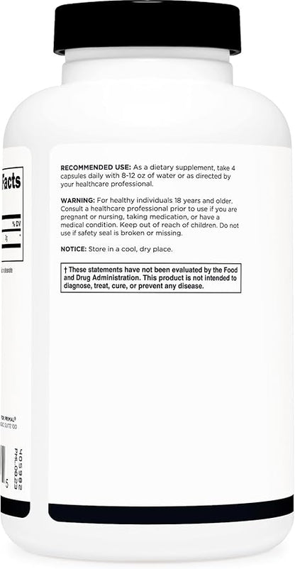 Primal Creatine Monohydrate (3,000 Mg, 180 Caps) - Micronized Creatine Supplement, 750mg Per Capsule, Great for Preworkout and Recovery - Gluten-Free, Non-GMO