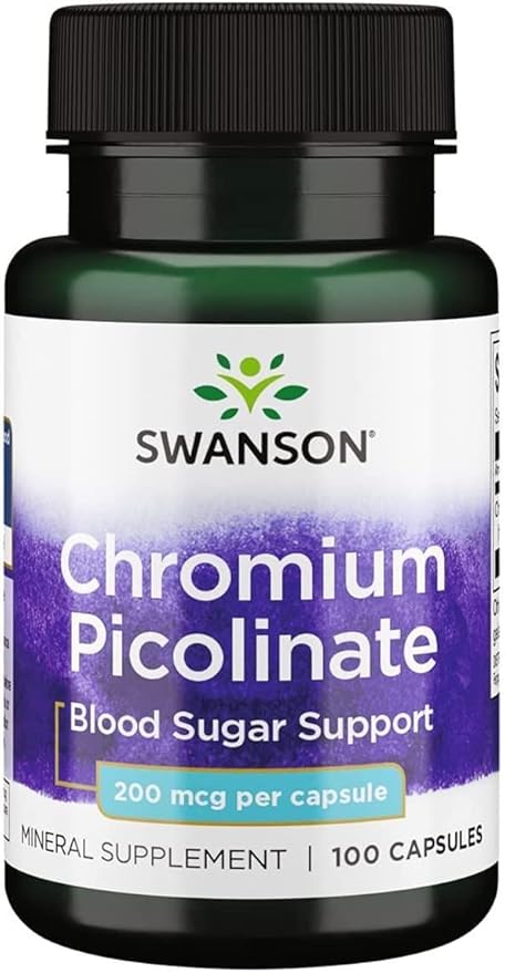 Swanson Chromium Picolinate 200mcg (100 Capsules)