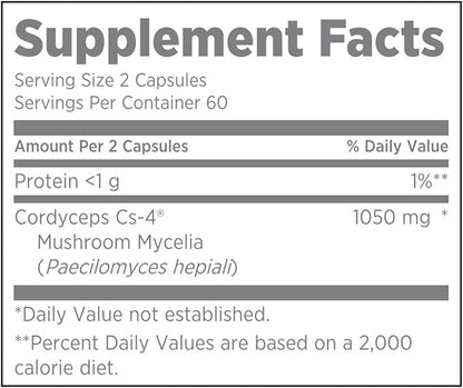 Nu Skin CordyMax Cs-4 - Premium Dietary Supplement | Supplement for Stamina, Healthy Well-Being | Proprietary Cordyceps Sinensis Extract | Convenient Capsules, Daily Supplement (120 Capsules)