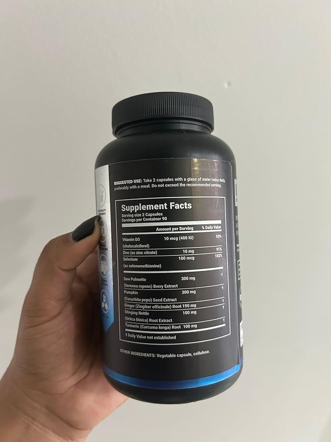 Prostate Supplement for Men 180 Caps with Saw Palmetto, Pumpkin Seeds Extract, Stinging Nettle. B Life Prostate Complex (Prostate Platinum)