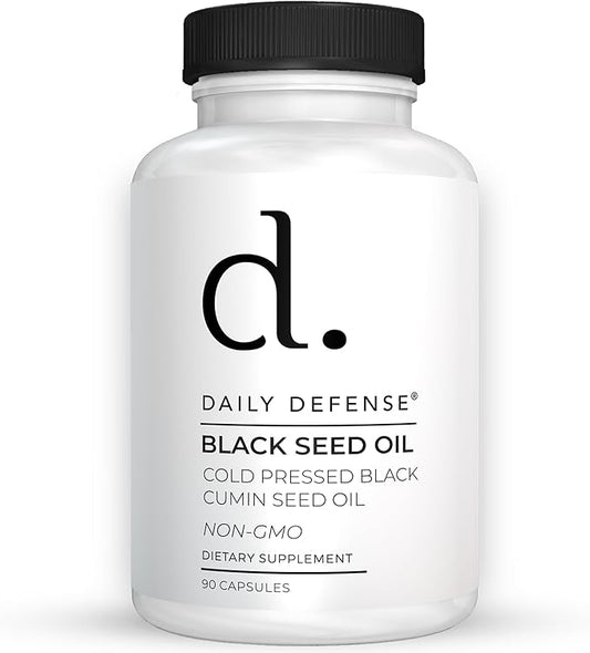 Cold Pressed Black Seed Oil Capsules - 90 Count - Nigella Sativa for Hair, Skin & Enhanced Immunity - Vegan, Gluten-Free, Non-GMO Black Cumin Seeds Oil