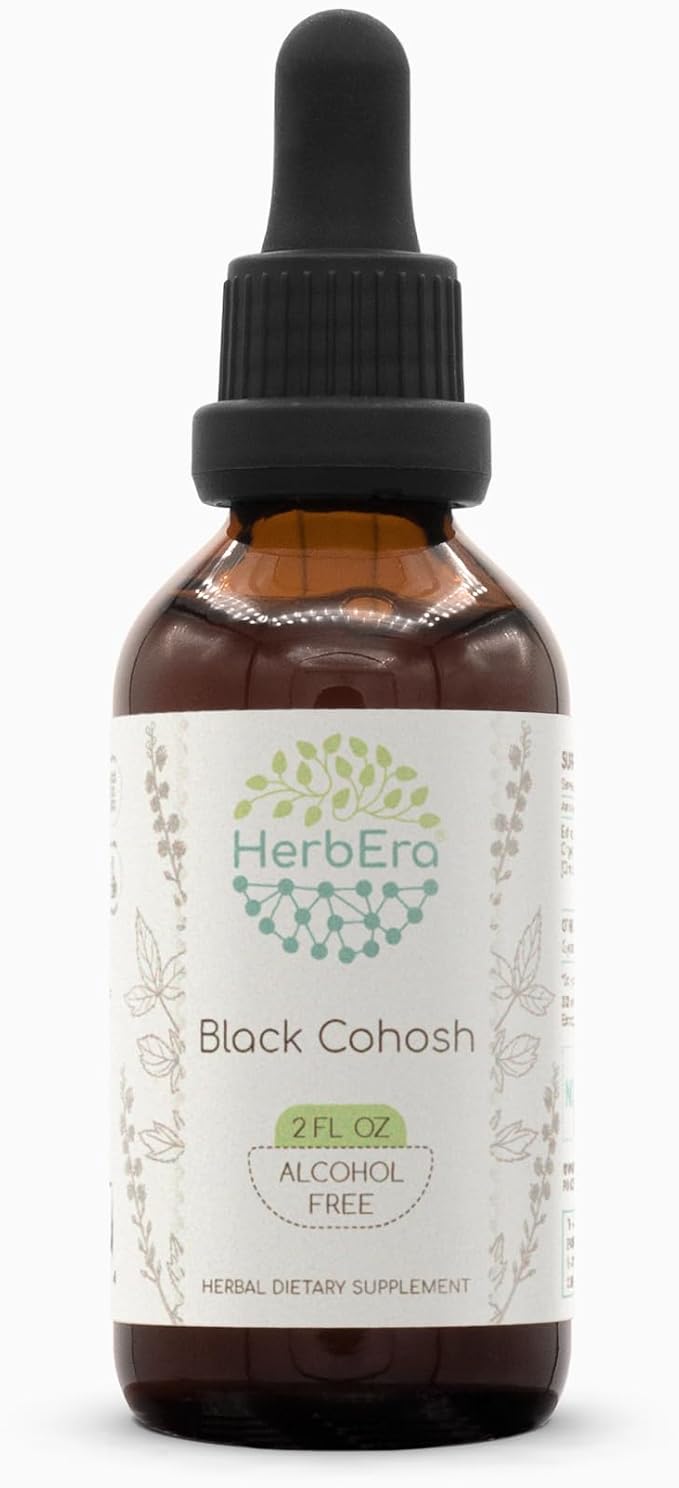 Black Cohosh B60 Alcohol-Free Herbal Extract Tincture, Super-Concentrated Responsibly farmed Black Cohosh (Cimicifuga racemosa) (2 fl oz)