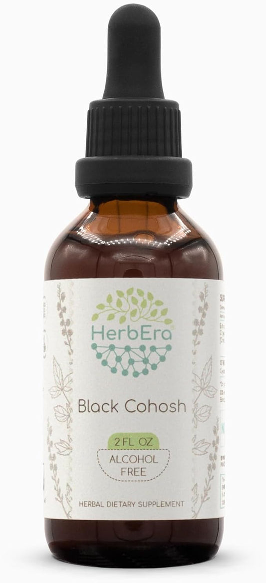 Black Cohosh B60 Alcohol-Free Herbal Extract Tincture, Super-Concentrated Responsibly farmed Black Cohosh (Cimicifuga racemosa) (2 fl oz)