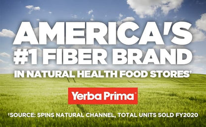 Yerba Prima Prebiotic Colon Care Formula Powder 12 oz - Natural Psyllium Fiber, FOS, Magnesium, Selenium - Non-GMO, Gluten Free, Vegan Daily Supplement for Men & Women