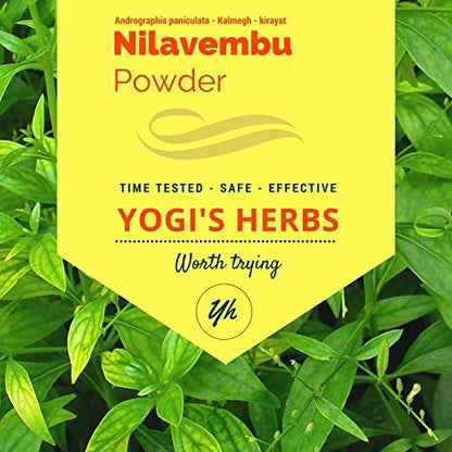 Nilavembu Powder - Andrographis Paniculata - 1 Lb Fresh & Pure 1 Pound (Pack of 1) Dark Green