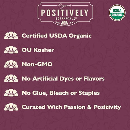 Organic Positively Botanicals Company, Dandelion Root Herbal Tea Bags, 20 Count