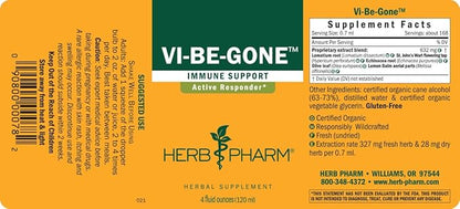 Herb Pharm Virattack Liquid Herbal Formula with Lomatium for Active Immune System Support - 4 Ounce