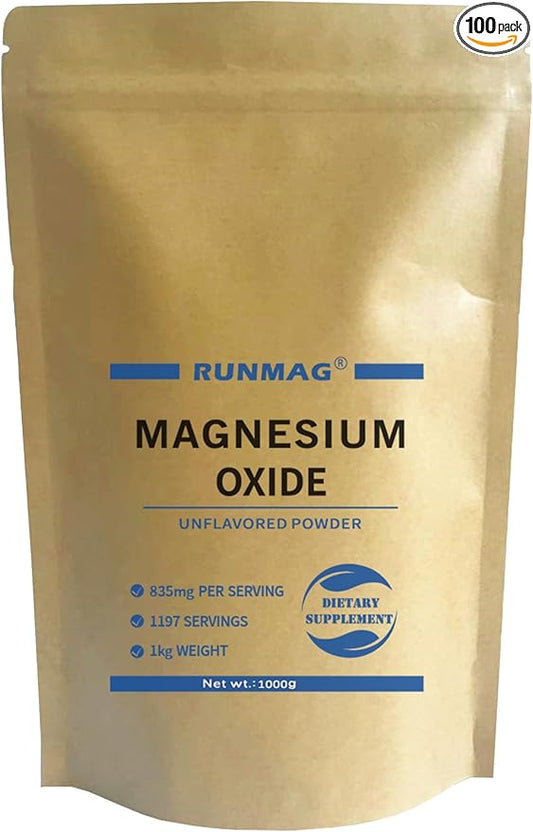 Pure Magnesium Oxide Food Grade Powder,1kg