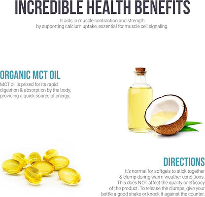 Certified Preservative-Free Vitamin D3 5000 IU Softgels Capsules - Gluten Free, Non-GMO - Vitamin D Supplement Support for Healthy Bones Muscle and Immune System, Made in UK, 365 Count (1 year supply)