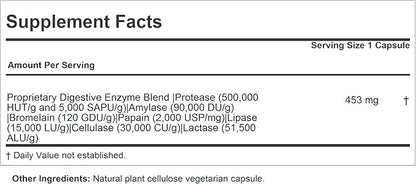 ANDREW LESSMAN Digest Assure 60 Capsules - Comprehensive Blend of Powerful Natural Enzymes to Support and Enhance Digestive Health, Vegetarian-Sourced Enzymes, Small Easy to Swallow Capsules