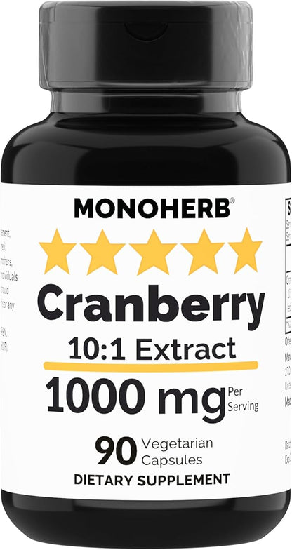 Cranberry Extract 1000 mg - 90 Vegetarian Capsules