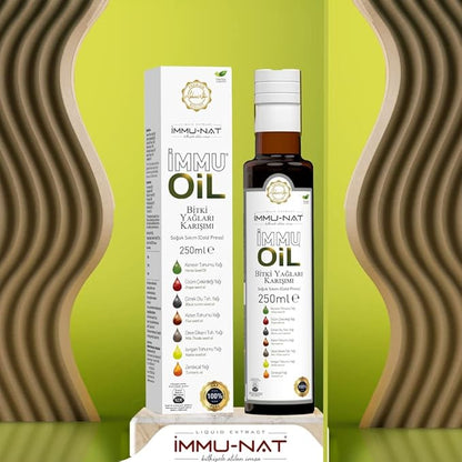 Cold-Pressed Seed Oils Supplement - Hemp, Grape, Flax, Black Cumin, Milk Thistle, Nettle, Turmeric -Omega 3-6-9, Vitamins, Minerals for Heart, Cognitive, Digestive Health, Vegan 8.5oz