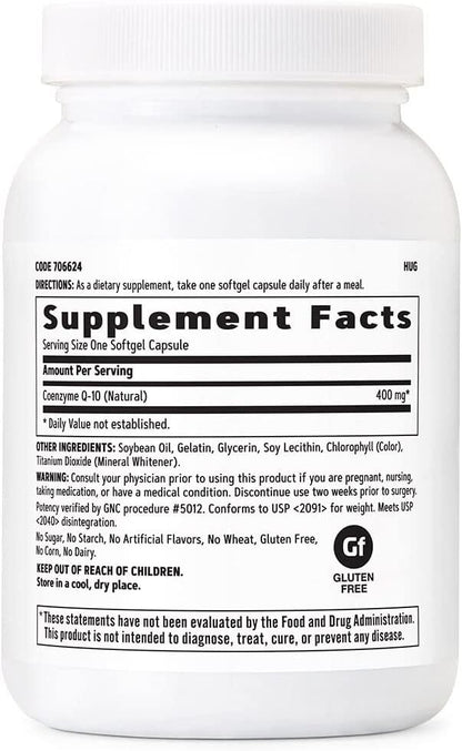 GNC CoQ-10 400mg | Supports Heart Health | 60 Count