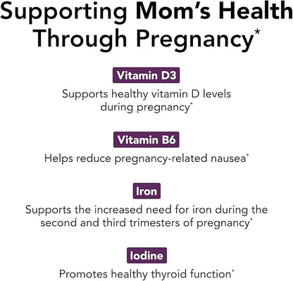 Theralogix TheraNatal Complete Prenatal Vitamin Supplement - 91-Day Supply - with DHA, Vitamin D3, Folate, Iodine, Choline, Iron, Vitamin B6 & More - NSF Certified - 182 Tablets & 91 Softgels